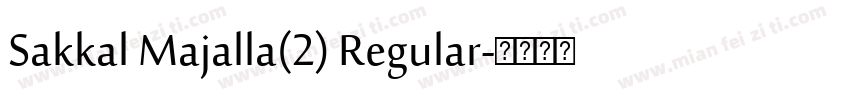 Sakkal Majalla(2) Regular字体转换